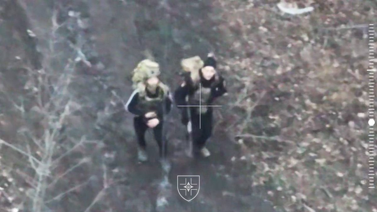 UKikaski's tweet photo. Another day, another new Russian war crime: The katsaps DRG teams are now dressing as civilians to conduct sniper, sabotage and/or reconnaissance missions. The katsaps in the first two images were discovered in #Torestsk wearing civilian clothing and carrying military packs and weapons. The third image shows them after discarding their gear. 

What would you do if you were an AFU UAV operator and only saw the third image?

Source: https://t.co/fQZVXioxJJ

#OSINT #Russia #UkraineWarNews