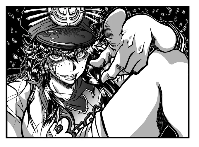 いつかイラスト化してみたいと思っておりましたぎぎぎ…!
造形、目つき、指……たまりません…! 