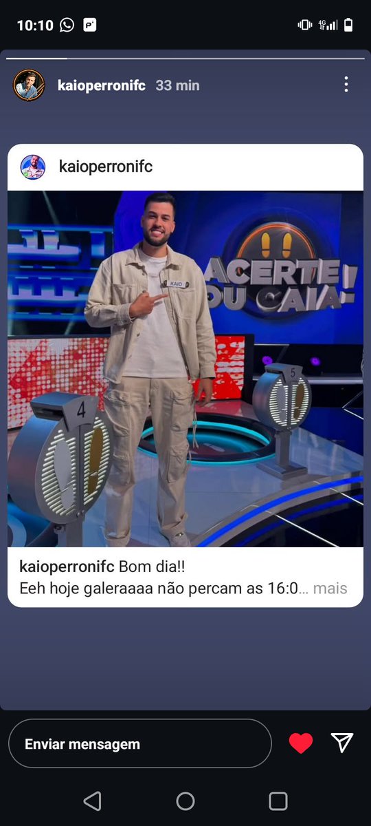 RafaelaSol14102's tweet photo. E hojeeee nosso campeão no programa acerte ou caia 🎉🎉🎉🎉 @kaioperronifc 
@GihMorennah 
@Kaio_Reserva 
@tatyuja https://t.co/0pj9yoLPjx
