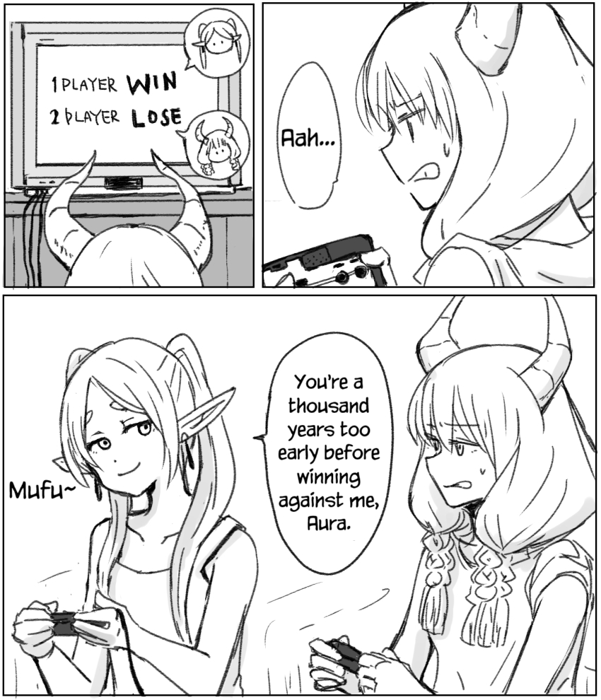 English Version! [Frieren and Aura playing video games.]
#フリーレン #Frieren #葬送のフリーレン 