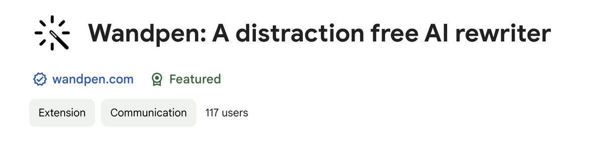 Wandpen: AI Chat & Writing assistant for Chrome tweet media