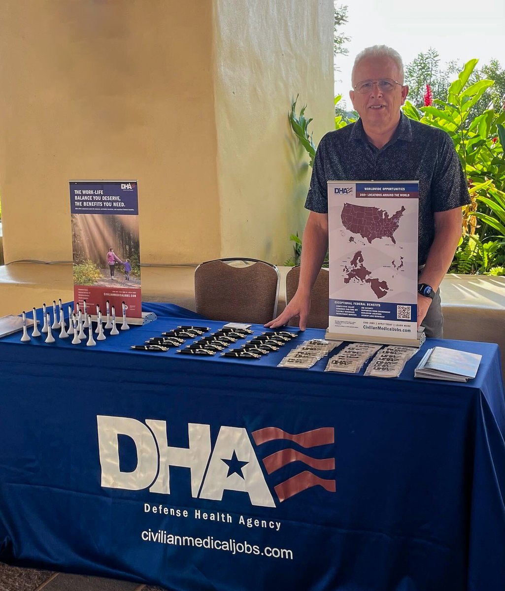 CivilianCorps's tweet photo. Come visit Senior Medical Recruiter DJ Martin at the @OTHawaii meeting in Koloa, Hawaii today through January 16th. Stop by to chat with him and learn more about the opportunities and benefits DHA offers at https://t.co/DDrKFT1CpI 
#OTHawaii #orthopedics #medicaleducation https://t.co/BHDXU6IHqd