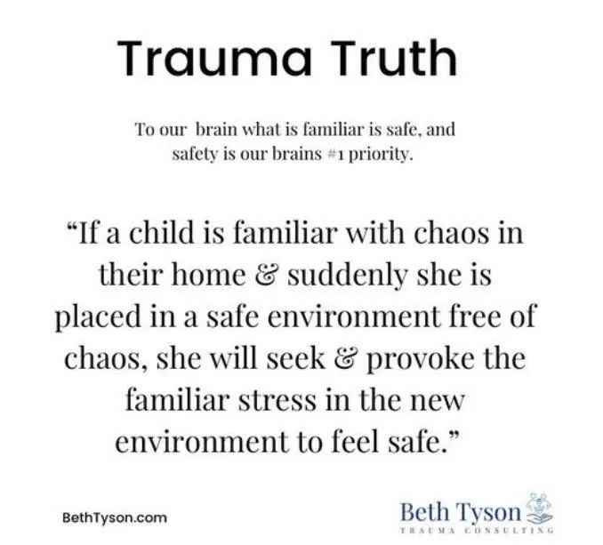 Young people with trauma expect you to walk away, so they try to push you away.🧠🌱