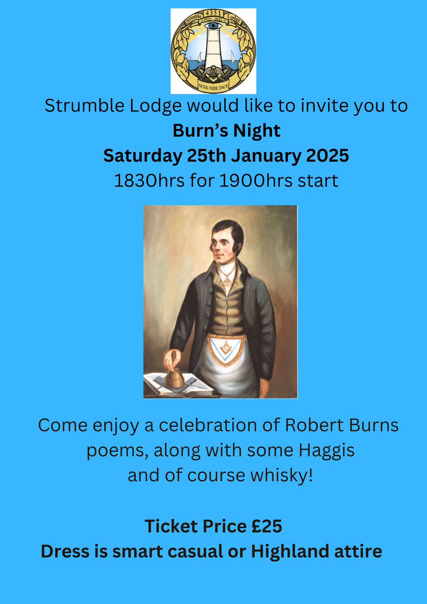 Will be a great night👍
#burnsnight #fishguard #Haggis