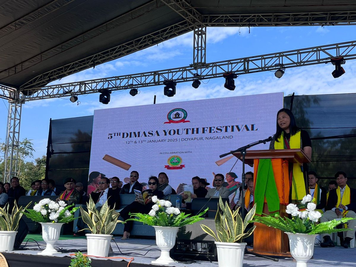 JakhaluHekani's tweet photo. Dimasa Youth Festival was celebrated today at Doyapur &amp; t’was beautiful to see Dimasa youth 4m Nagaland &amp; Assam together focusing on Education, Heritage &amp; Culture. Artificial boundary may divide people, but it can’t shake one’s  identity &amp; oneness. 
@himantabiswa 
@Neiphiu_Rio https://t.co/JENkeQ8rw3