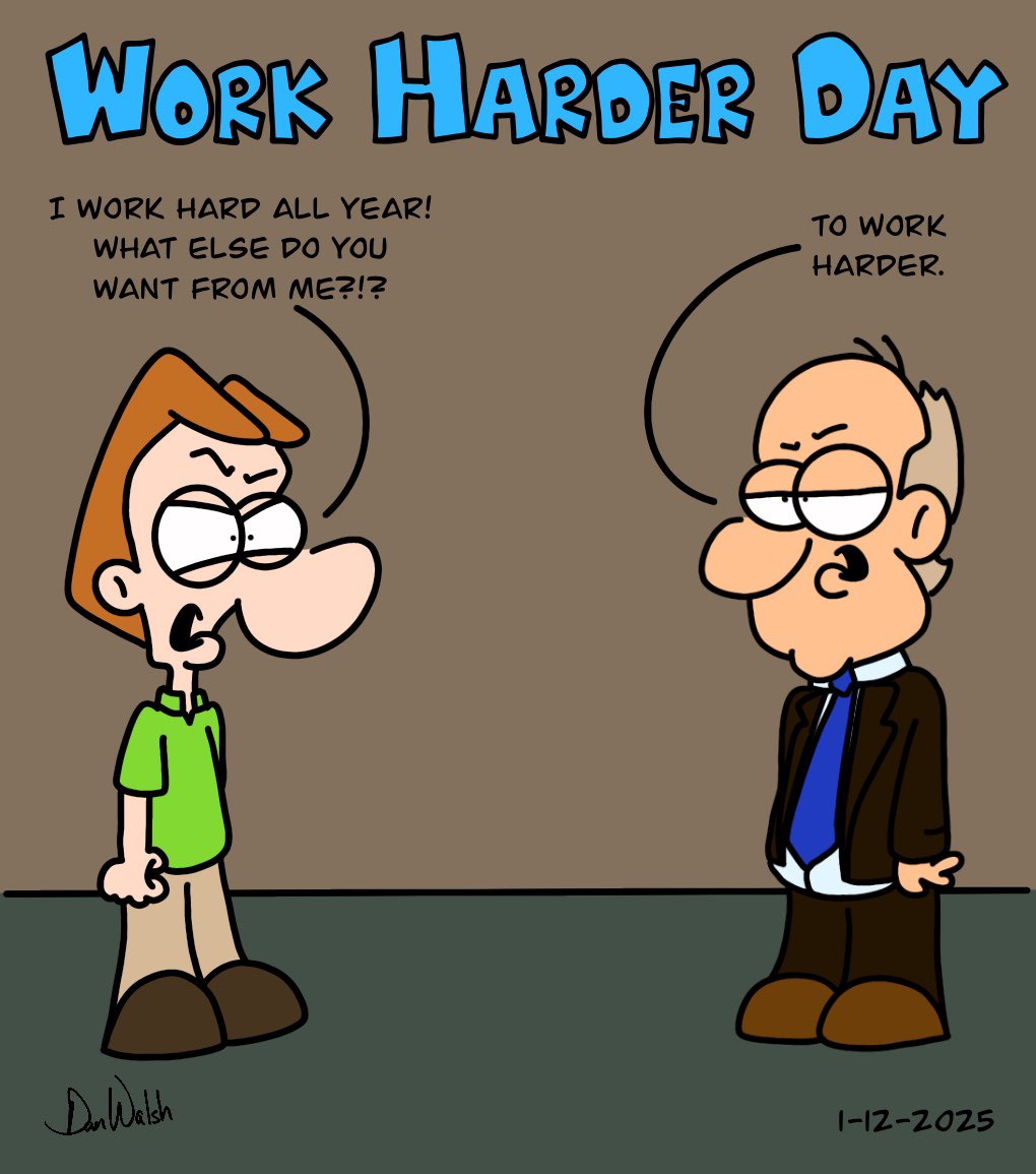 DanWCaricature's tweet photo. It’s never enough…Like and Share!
https://t.co/WwHsCFkivB
#danwdrawings #artoftheday #cartoonart #cartoons #digitalart #comics #cartooning #comicart #fanart #cartoondrawing #cartoonstyle #drawingablank #daysoftheyear #workharderday #workharder #workhard #work #hard #harder https://t.co/tOYIoupLhK