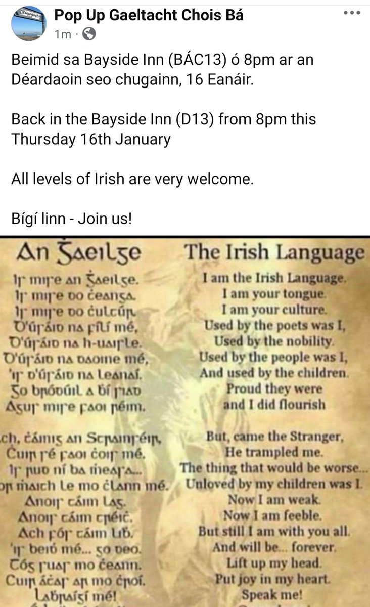 Pop Up Gaeltacht Chois Bá tweet media