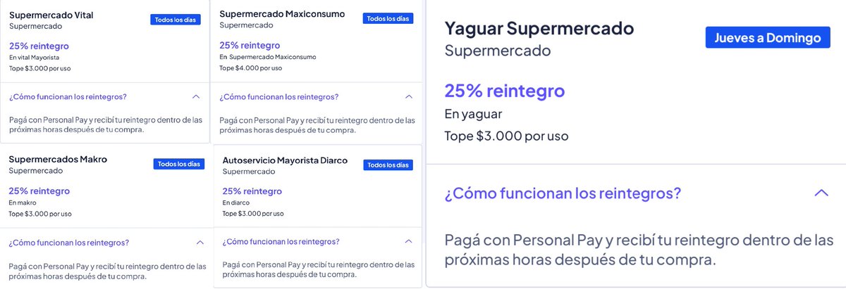 ahorrotwit's tweet photo. Hoy Domingo con #ppay tenés un 25% de reintegro x semana en #Diarco #Yaguar #Vital y #Makro con tope de $3000
Además en #Maxiconsumo tenés también 25% con tope de $4000 🛒🛒 https://t.co/LjycTWB2gU