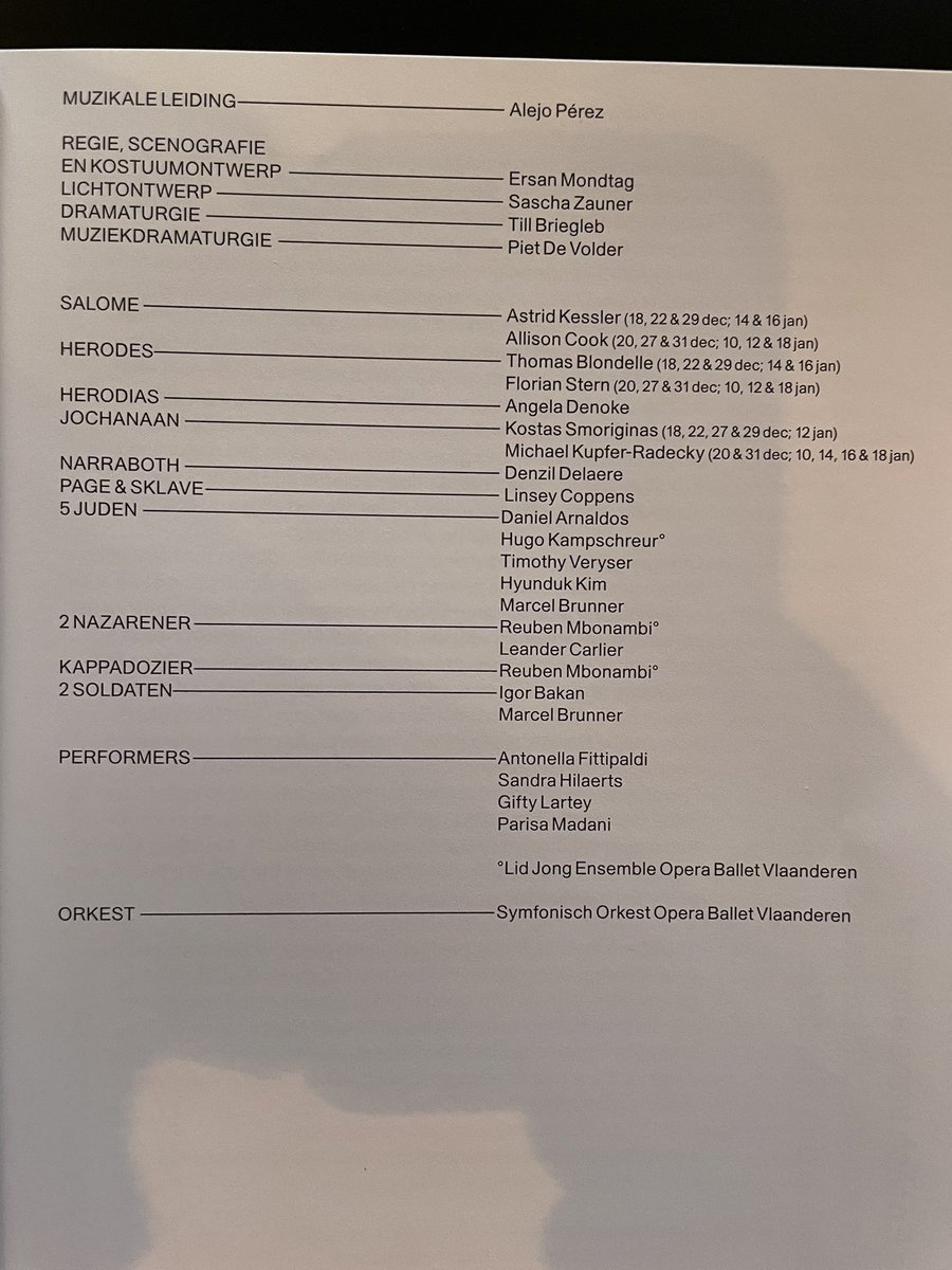 I’m delighted to be back <a href="/operaballetvl/">Opera Ballet Vlaanderen</a> for Salome. With Cook, Smoriginas, Stern, Denoke, Delaere and more. Pérez conducts Mondtag’s staging.