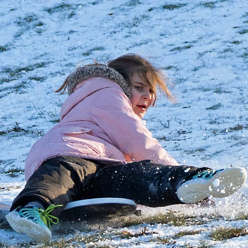 Snow and sun made it a fun Saturday at Glass City. Metroparks other sled hills are at Side Cut, Blue Creek and Pearson.