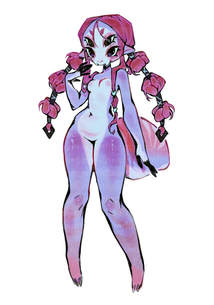 menthaam's tweet photo. I’m designed a spider girl character. LOVE HER 💜🩷🩵
(She probably should have more arms but ugh it’s easier to draw one more character then one more pair of arms 🫠) https://t.co/7v4b2ra9Nx