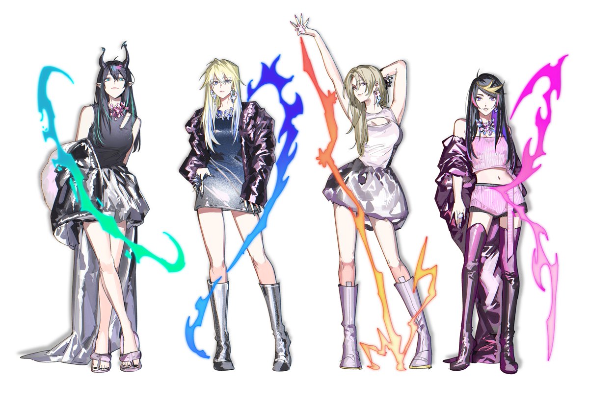 SUPERNOVA　💚💙💛💜
＃NIJINOVA #RenZottoArt #Briskart #drawluca #YaminoArt