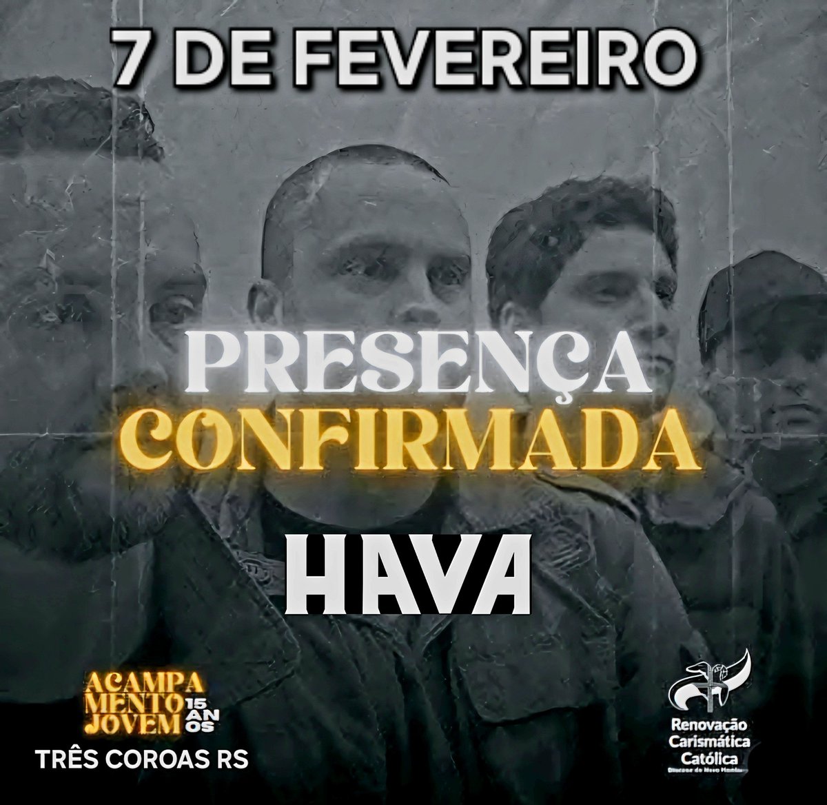 bandahava's tweet photo. Dia 7 de fevereiro tem show da @bandahava em Três Coroas RS, bora participar galera!! @ministeriojovemnh #hava2025 #bandahava #rockpelavida #rockcristão #rockcatolico
https://t.co/yDaytRnGN8 https://t.co/pLIBiBZAyx