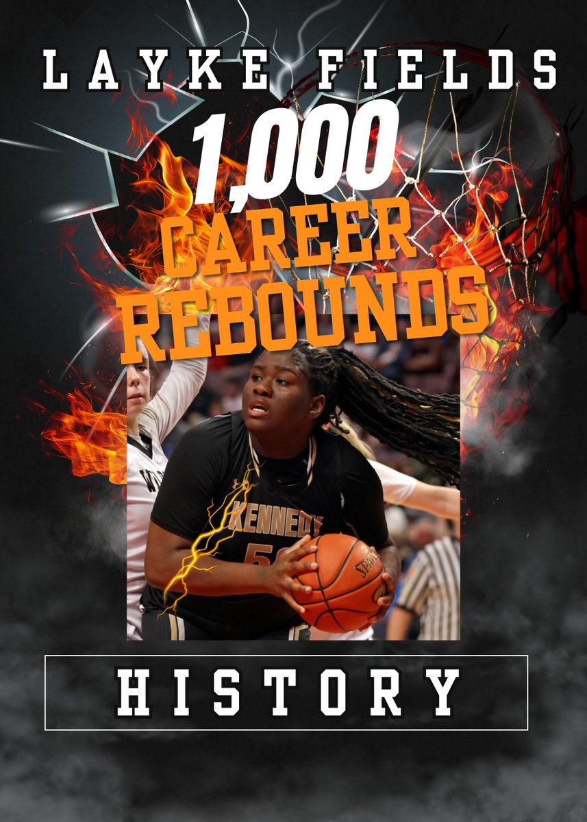 What this ultimate teammate, student-athlete &amp; young lady has done is nothing short of historic! She doesn't let the double &amp; triple teams get her down, she just wants to win.  Congratulations Layke Fields on becoming the first Kennedy player &amp; only the 3rd in County history to