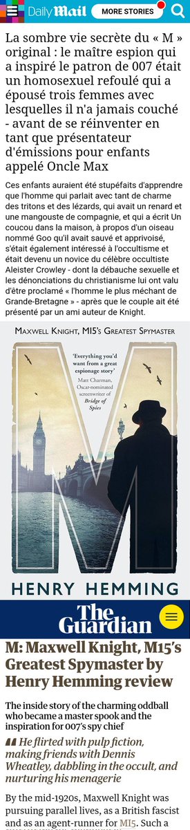 JozDire's tweet photo. Enfin ! Mise en exergue sur le rôle du renseignement 🇬🇧 sur ceux 🇺🇸 & 🇮🇱
Historiquement, sale
mais contemporainement ?
#MaxwellKnight, plus grand espion 🇬🇧, occultiste avec d'autres espions:
#AleisterCrowley (expulsé de 🇫🇷)
#JackParsons🇺🇸🇮🇱
#BBC #DolphinSquare #DeGaulle
WWII🇩🇪 https://t.co/VWh3FOdz0Q