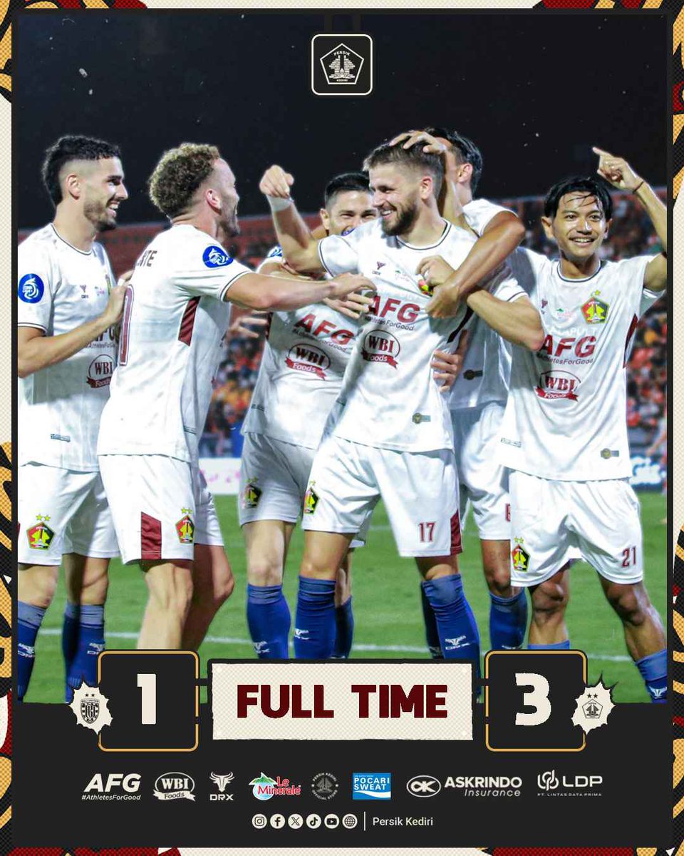Persik Kediri (@persikfckediri) on Twitter photo ππππππππ ππ !
Membalas tuntas hasil di putaran pertama, Going Up ! π₯π
Full Time
Bali United FC 1-3 Persik Kediri
β½οΈ Ze Valente
β½οΈβ½οΈ Majed Osman
πͺπππ πΆπ πΊπππ
πππ πΊπππ !
__
#Djajati
#PersikKediri
#KlubnyaKitaSemua ππππππππ ππ !
Membalas tuntas hasil di putaran pertama, Going Up ! π₯π
Full Time
Bali United FC 1-3 Persik Kediri
β½οΈ Ze Valente
β½οΈβ½οΈ Majed Osman
πͺπππ πΆπ πΊπππ
πππ πΊπππ !
__
#Djajati
#PersikKediri
#KlubnyaKitaSemua