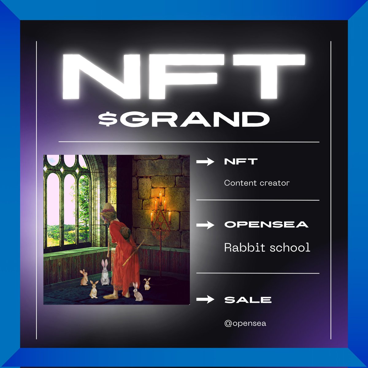 $GRAND
🔔
Rabbit school  <a href="/opensea/">OpenSea</a>
🟢
opensea.io/assets/ethereu…
🔵
#NFT #NFTs #NFTGiveaway #nftart #ai #美術 #美術ネットワーク #うさぎ
#art #pumpfun #pumpfunart #pumpfunnft #okx #BinanceWallet 
#BinanceAlpha #GateioStartup