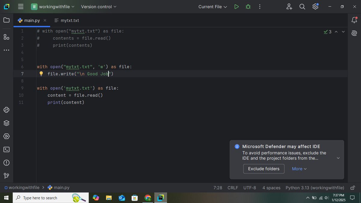 Mysteri68649733's tweet image. Here  is some file handling methods #day3ofcoding