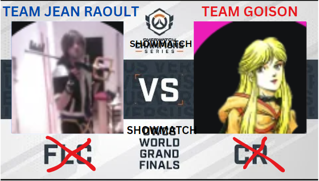 zobawhite1's tweet photo. ENORME SHOWMATCH ENTRE LA TEAM GOISON ET LA TEAM JEAN RAOULT, rdv 17h (stream en dessous), que de l'ego et de l'honneur en jeux. bonne chance a tous https://t.co/niJJwy3Z4Z