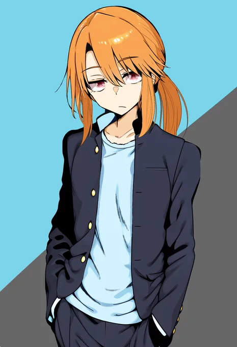 特に理由はないけど結城晴の学ラン男装コス描くか…癖だからな…… 