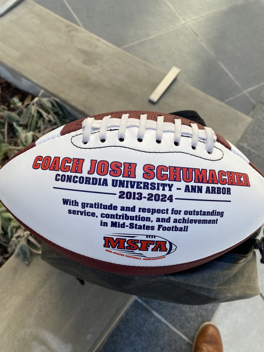 Thank you to Ron Korfmacher and the coaches in the Mid-States! This means more than any other award because you didn’t have to do this.  I appreciate all the battles. #Compelled #DirtyBirds
