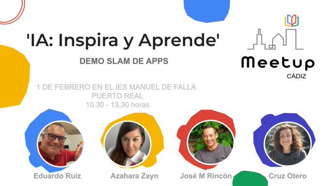 📢 ¡Atención #claustrovirtual andaluz! El sábado 1 de febrero, de 10:30-13:30, te esperamos en #MeetupCádiz: un espacio para reflexionar y aprender sobre #IA en #educación. 🧠💡
🎟️ Inscripciones disponibles muy pronto. ¡Reserva la fecha! 👩‍🏫👨‍🏫
#recursoseducativos #innovacion