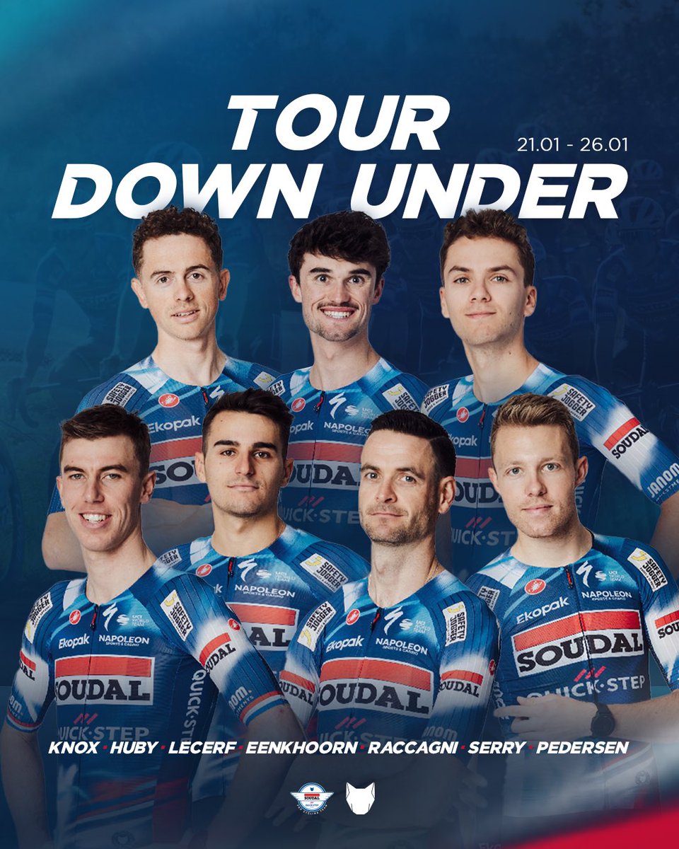 Australia, here we come 😁

Excited to give you our team for the first race of the year - <a href="/tourdownunder/">Santos Tour Down Under 🚴🚴‍♀️</a> ✌️

Photo: <a href="/BeelWout/">Wout Beel</a>