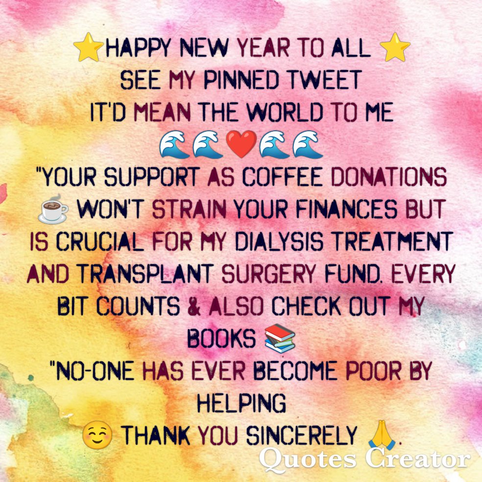 Hyacinth (@oldhyacinth) on Twitter photo Dialysis drains me, but your $25 fills me with the hope to carry on.
Donate via PayPal: paypal.me/helptristian
Buy me a coffee: buymeacoffee.com/helptristian
Thanks.
<a href="/donald_self/">Ibrohim Melikov</a>
<a href="/hermoneyness/">THE POLITICAL KITTY</a>
@anne_bowen
<a href="/Donnarrose/">Donna๐น๐๐โโฌ ๐ชท๐๐ง๐ฆ</a>
<a href="/StarsgmaVargas/">Starsgma</a>
@therealraj61
<a href="/NickAyer3/">Nick Ayer</a>
@Gypseagina
<a href="/tmariello57/">Tony Mariello๐๐ณ๏ธโ๐</a> Dialysis drains me, but your $25 fills me with the hope to carry on.
Donate via PayPal: paypal.me/helptristian
Buy me a coffee: buymeacoffee.com/helptristian
Thanks.
<a href="/donald_self/">Ibrohim Melikov</a>
<a href="/hermoneyness/">THE POLITICAL KITTY</a>
@anne_bowen
<a href="/Donnarrose/">Donna๐น๐๐โโฌ ๐ชท๐๐ง๐ฆ</a>
<a href="/StarsgmaVargas/">Starsgma</a>
@therealraj61
<a href="/NickAyer3/">Nick Ayer</a>
@Gypseagina
<a href="/tmariello57/">Tony Mariello๐๐ณ๏ธโ๐</a>