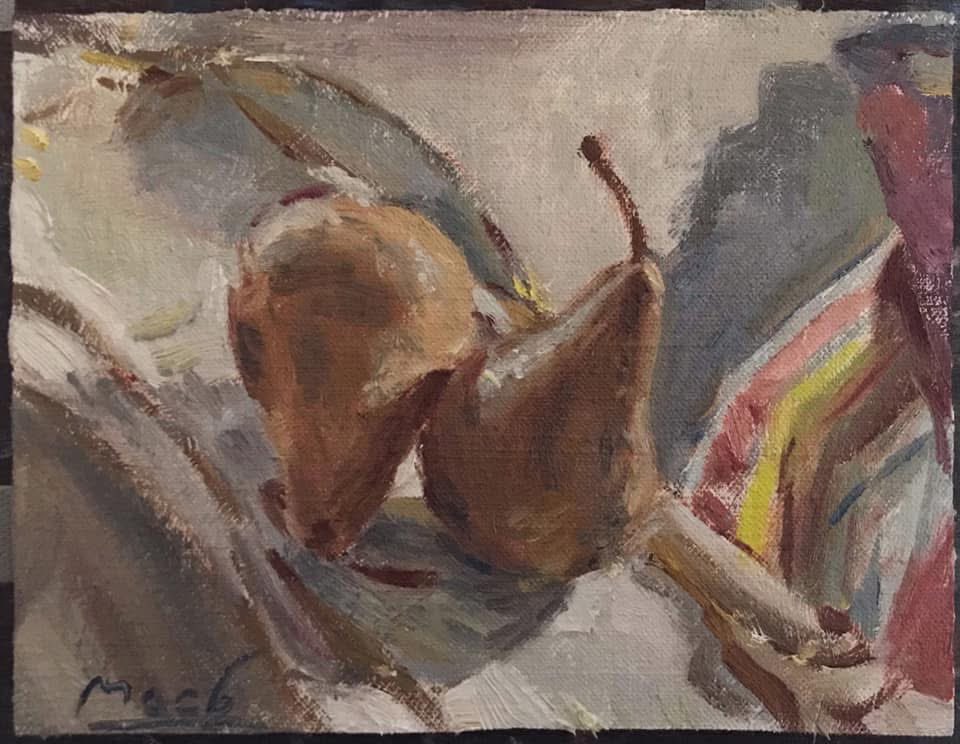 macbfineart's tweet image. Pears still life.
#pears #stilllifepainting #oilonlinen #6x8