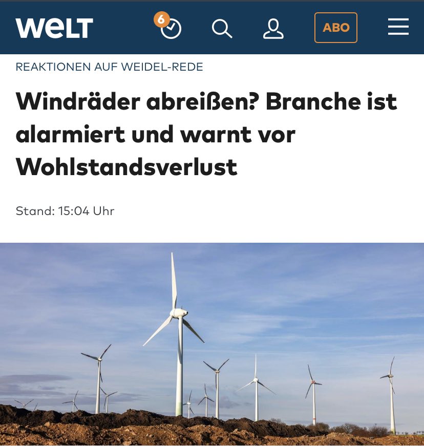 Niemand braucht Windräder. Es vernichtet die Natur und ist eine Gefahr für Tiere.