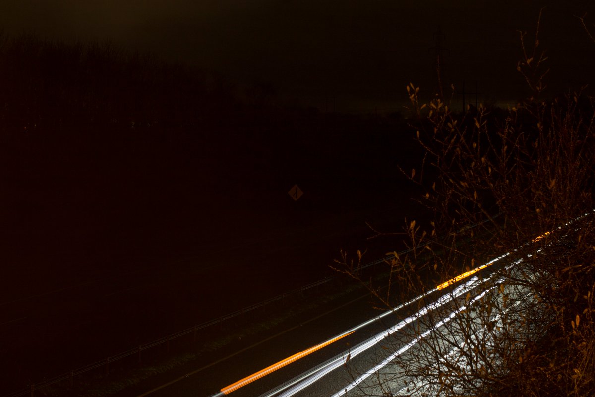 LiamLynch5's tweet photo. #Light Trails taken at #Night in various parts of #Arklow #Town #Wicklow #Ireland on January 11th 2025. 

#Photography #Outdoor #Cars #Urban #Bridge #City #Colours https://t.co/PoT1LBPgAo