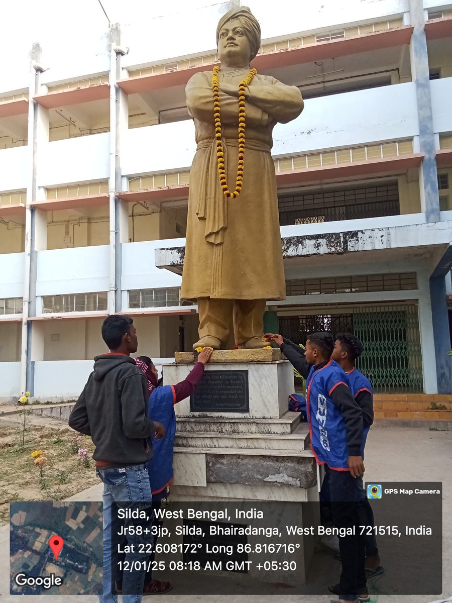 SildaIi's tweet photo. Program: Observance of 'National Youth Day' 
Date: 12th January,2025
Organized by Silda Chandrasekhar College NSS Unit https://t.co/3V2EeOZPNE