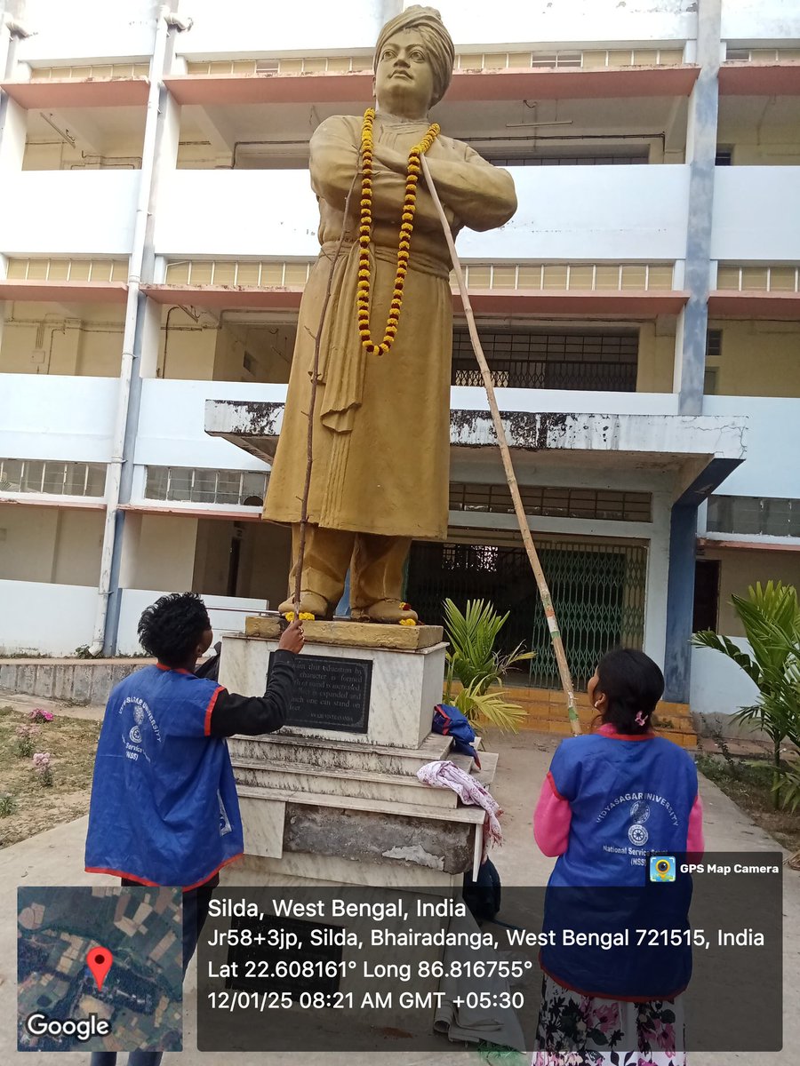 SildaIi's tweet photo. Program: Observance of 'National Youth Day' 
Date: 12th January,2025
Organized by Silda Chandrasekhar College NSS Unit https://t.co/3V2EeOZPNE