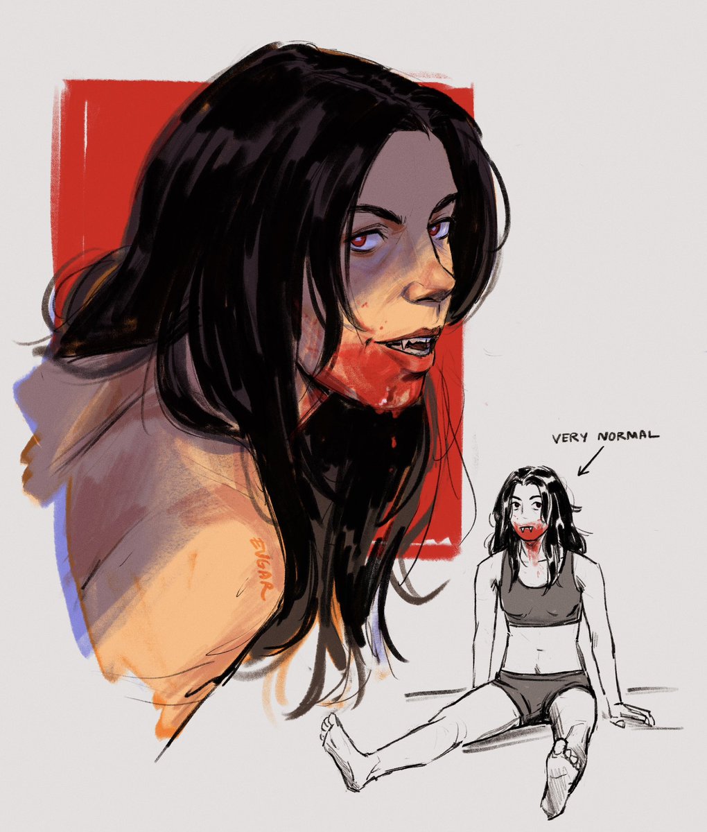 evgar_'s tweet photo. vampire rio my meow meow https://t.co/zx584KtVd8