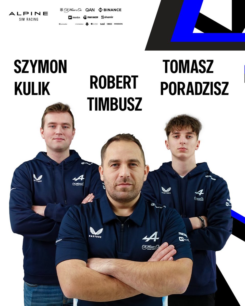 Alpine Sim Racing (@alpinesimracing) on Twitter photo Meet our Engineering team for <a href="/F1Esports/">F1 Esports</a> 👇
<a href="/tomek_poradzisz/">Tomasz Poradzisz</a>, <a href="/t1mb0_f1/">t1mb0</a> and <a href="/Szymon_Kulik1/">Szymon Kulik</a> 🏁👨🔬
Which track are you most excited to see the team dominate this season? Meet our Engineering team for <a href="/F1Esports/">F1 Esports</a> 👇
<a href="/tomek_poradzisz/">Tomasz Poradzisz</a>, <a href="/t1mb0_f1/">t1mb0</a> and <a href="/Szymon_Kulik1/">Szymon Kulik</a> 🏁👨🔬
Which track are you most excited to see the team dominate this season?