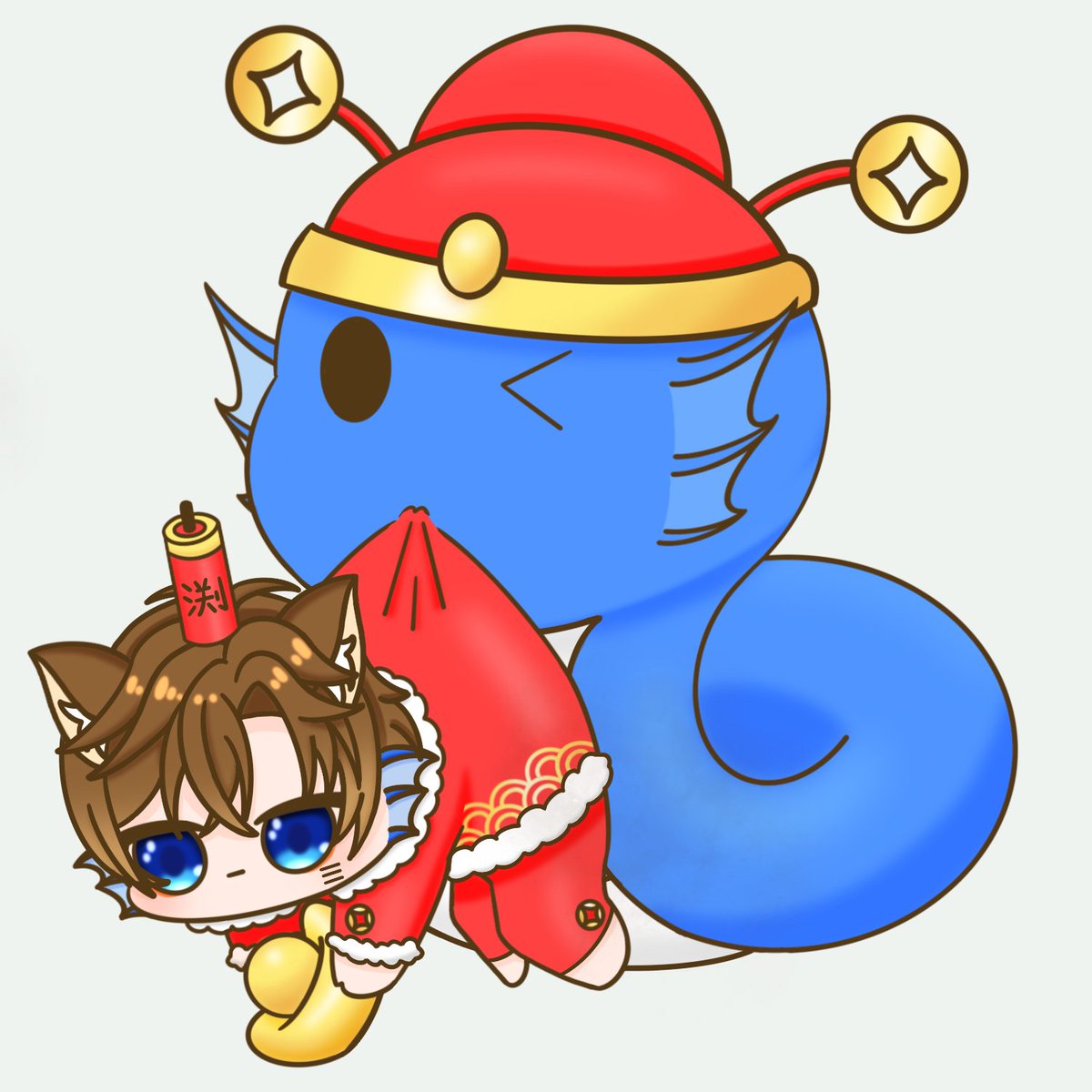 nekobuchi_sora's tweet photo. #魚手空空
【蛇年賀年圖】
留下你的新年祝福，祝大家蛇來運轉，好運蛇進來~~ 

幸運兒數量:2人  
參加方式:追隨(推特以及Twitch)+喜歡+留下自己的人設和祝福的話  
時間:2025/1/12~2025/1/15 https://t.co/QQjvK2uevM