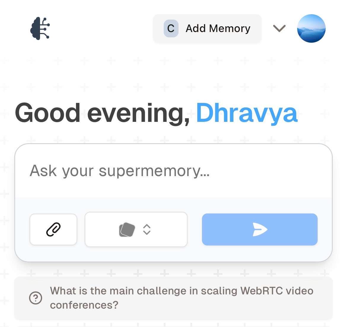 DhravyaShah's tweet image. floodgates are open!

Anyone can use Supermemory now! 
no waitlist.

-&amp;gt; supermemory.com

it&apos;s still in the works. it&apos;s imperfect. but it&apos;s a good product.