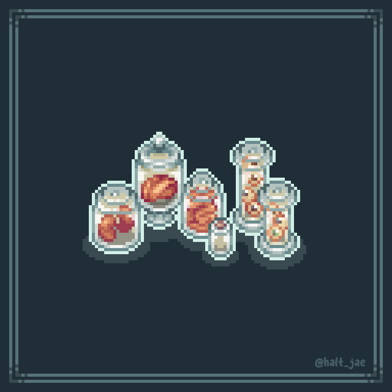 hui_jing22's tweet photo. What's in the jar? 🧠
@Pixel_Dailies #pixel_dailies #organ #pixelart #ドット絵 https://t.co/hmiPZiMIEX