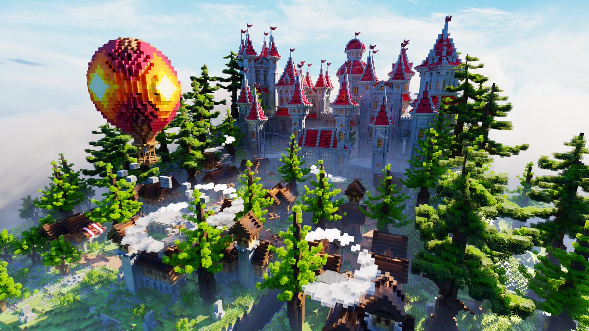 FstnoBuilds's tweet image. A red castle hub made for netherix studios!

#Minecraft #minecraft建築コミュ #Minecraftbuilds