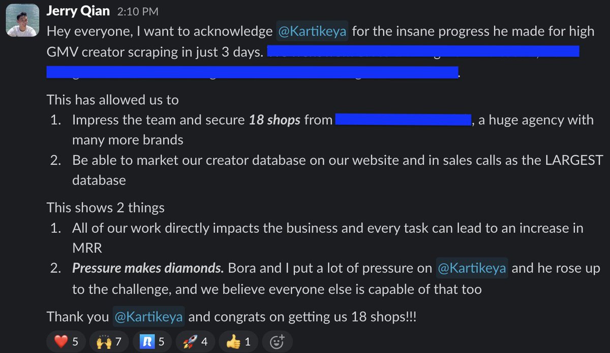 I sent this memo to my team recently because I believe
- Everyone should work on the highest impact item
- Pressure makes diamonds 

And it worked