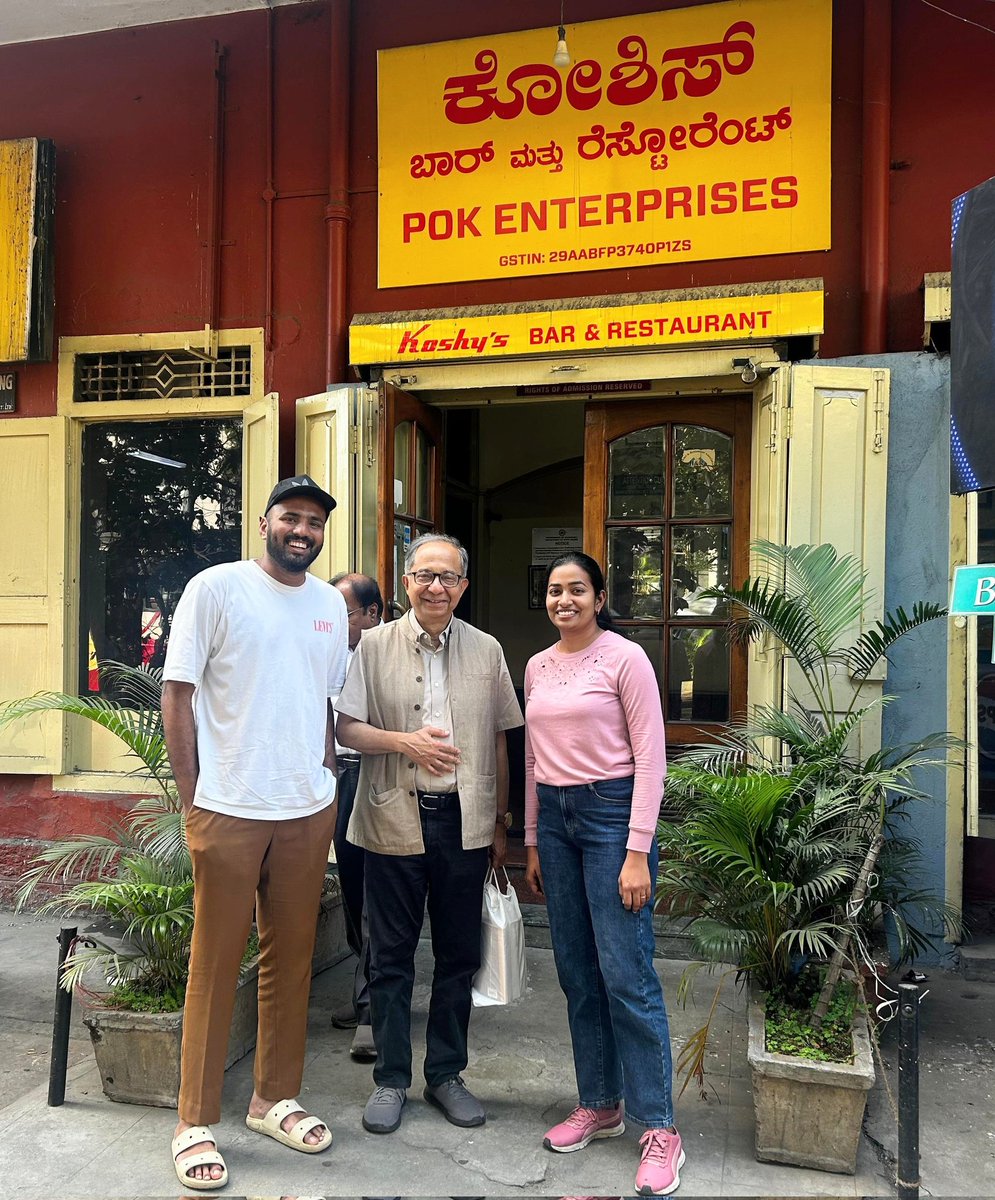 Alan Seemon (@alanseemon) on Twitter photo <a href="/Ashamaryisaac/">Asha Mary Reji</a> & I met the amazing <a href="/kaushikcbasu/">Kaushik Basu</a> at Bangalore's iconic Koshy's! Such a lovely person! We had a delightful chat & it was surreal to meet someone whose work we admired & studied in college. His wife was kind enough to click a pic for us. #econtwitter #inspiration <a href="/Ashamaryisaac/">Asha Mary Reji</a> & I met the amazing <a href="/kaushikcbasu/">Kaushik Basu</a> at Bangalore's iconic Koshy's! Such a lovely person! We had a delightful chat & it was surreal to meet someone whose work we admired & studied in college. His wife was kind enough to click a pic for us. #econtwitter #inspiration
