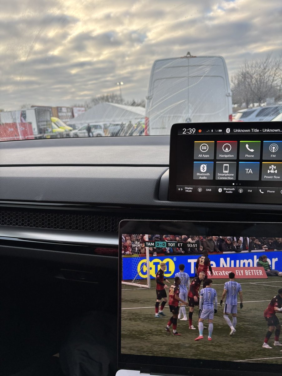 Hannah Bechelet (@hannahbechitv) on Twitter photo In the car park <a href="/tamworthfc/">Tamworth Football Club</a> waiting to speak to fans after their FA Cup match with <a href="/SpursOfficial/">Tottenham Hotspur</a>
What a game it has been so far!!! Just waiting to see what the rest of extra time brings!! In the car park <a href="/tamworthfc/">Tamworth Football Club</a> waiting to speak to fans after their FA Cup match with <a href="/SpursOfficial/">Tottenham Hotspur</a>
What a game it has been so far!!! Just waiting to see what the rest of extra time brings!!