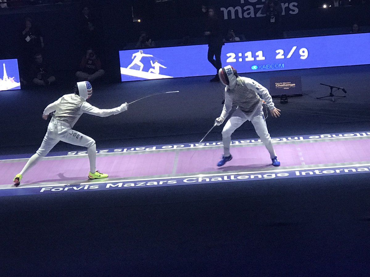 Forvis Mazars challenge international qui offre un week-end de bonheur à tous les amoureux de l’escrime au stade Pierre  de Coubertin Paris
