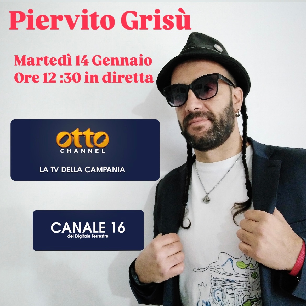 piervitogrisu's tweet photo. Ci vediamo martedì ore 12 :30 in diretta su Otto Channel 📺 https://t.co/iQscoeYqAG