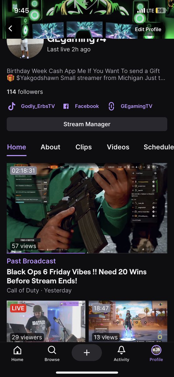 GEgamingTV's tweet photo. Top of The morning! Everyone If You are Not #affiliate Drop your #Twitch Name Below! Still doing #Raid4Raid #F4F #View4View Appreciate all the Love &amp; Support!! My  #AffiliateGoal is almost reached!! 🙏🏾🥹 #Follow  https://t.co/P2pi8NRSY9 https://t.co/jy2PWZqbAR