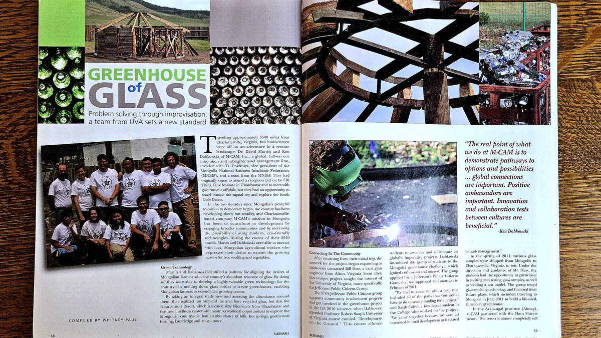 DrDMartinWorld's tweet photo. Fifteen years ago M·CAM International, LLC responded to the harsh Mongolian winter by turning Russian vodka bottles into greenhouses!  How can you find opportunity in what others see as waste today? https://t.co/QH80r8LpD9