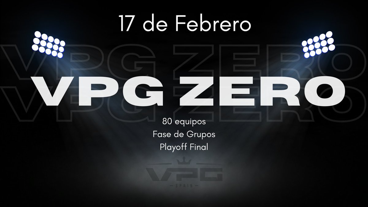 Virtual Pro Gaming España (@vpg_spain) on Twitter photo 📌Anunciamos oficialmente VPG Zero como liga COMPLETAMENTE GRATUITA a partir de la próxima temporada en el horario de las 22:20 (jornada única). 
📌En fechas próximas, formato y más información al respecto.
📌El 20 de Enero abrimos inscripciones al torneo con el mismo nombre, 📌Anunciamos oficialmente VPG Zero como liga COMPLETAMENTE GRATUITA a partir de la próxima temporada en el horario de las 22:20 (jornada única). 
📌En fechas próximas, formato y más información al respecto.
📌El 20 de Enero abrimos inscripciones al torneo con el mismo nombre,
