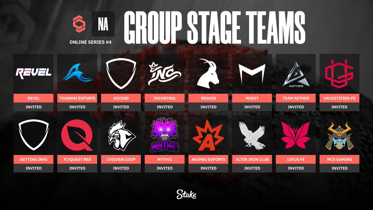 WELCOME BACK NORTH AMERICA 🔴📨
<a href="/Revel_LL/">Revel</a> 
@TsunamiEsports0 
@TeamAetherCS 
<a href="/MythicRebornGG/">Mythic Reborn</a> 
<a href="/AkimboES/">Akimbo Esports</a> 
Ascend
<a href="/InControlGG/">InControl</a> 
<a href="/regaincs/">regain</a> 
<a href="/MIGHT_gg/">MIGHT x Gripgel</a> 
<a href="/UnjustifiedGG/">Unjustified</a>-FE
Getting Info
<a href="/FlyQuestRED/">FLY RED</a> 
<a href="/ChickenCoopGG/">Chicken Coop Esports</a> 
<a href="/AlterIronClub/">Alter Iron Club</a> 
<a href="/LOTUSCS2/">Lotus</a> 
<a href="/MCSxGaming/">MCS Gaming</a>