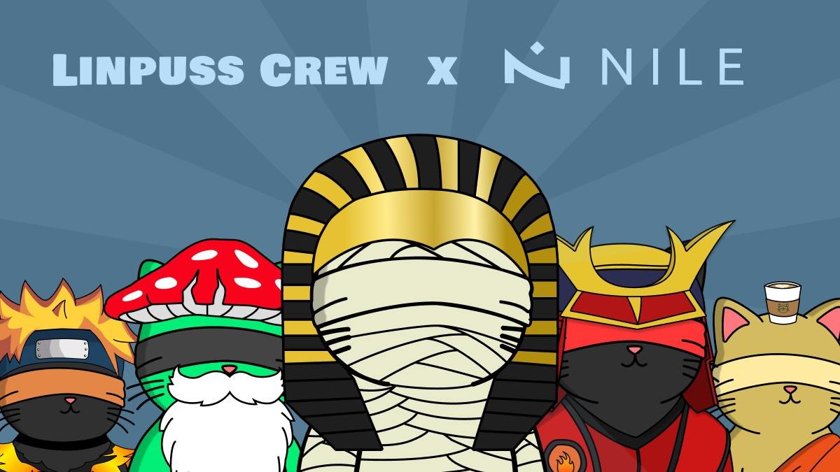 The <a href="/LinpussLinea/">Linpuss | Linea</a> NFTs are launching tomorrow and Nile has 100 whitelist spots to give out

The NFTs launch at 2pm UTC Monday January 13th.

We will be giving the 100 WL out to some of our top veNILE voters, so make sure you are following <a href="/LinpussLinea/">Linpuss | Linea</a> for more information on the