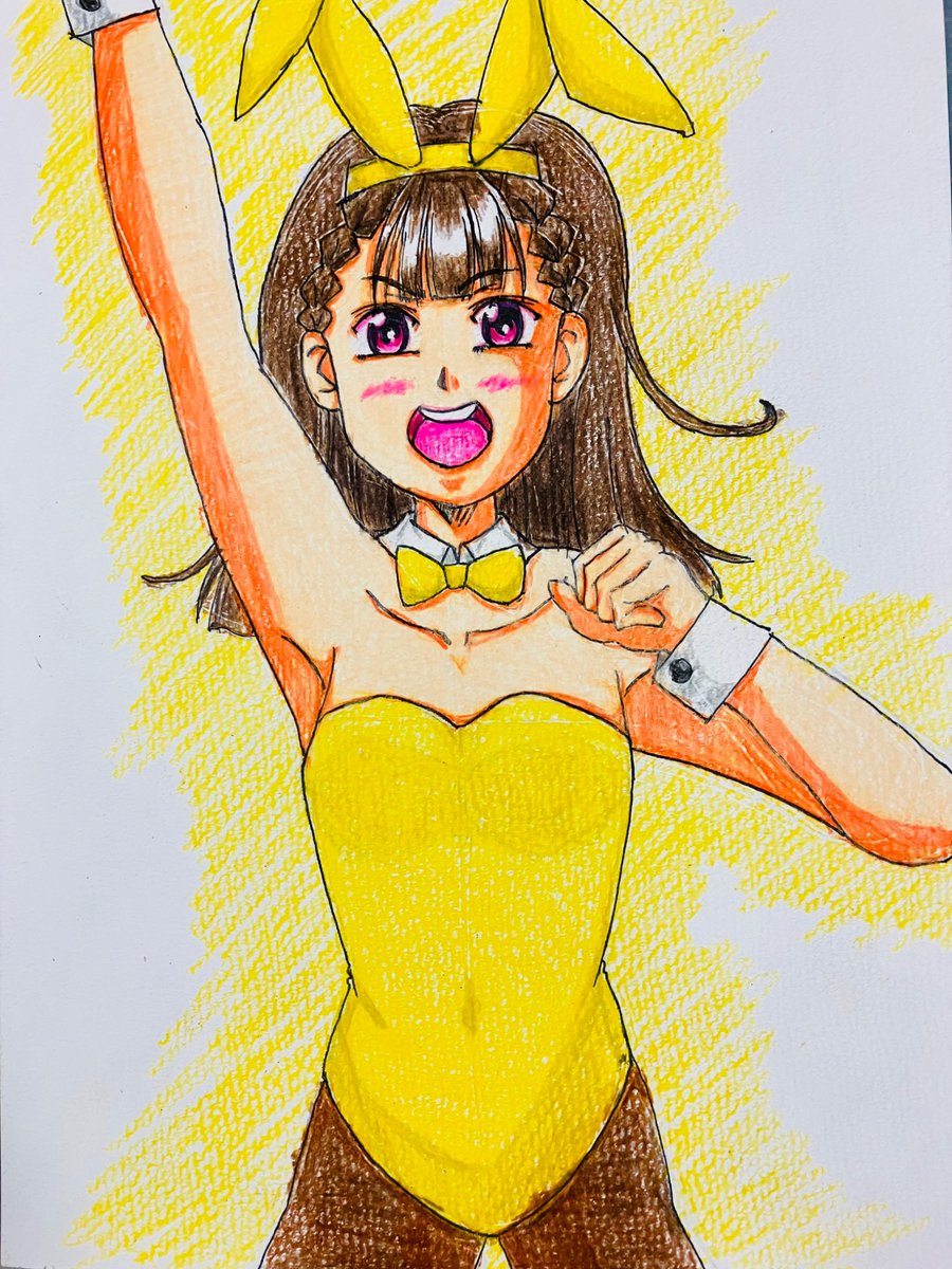 天王寺璃奈 「見たので放流#これを見た人はバニーガールをTLに放流しよう 」|ほむらのイラスト
